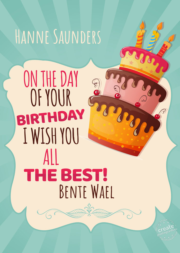 Hanne Saunders Bente Wael