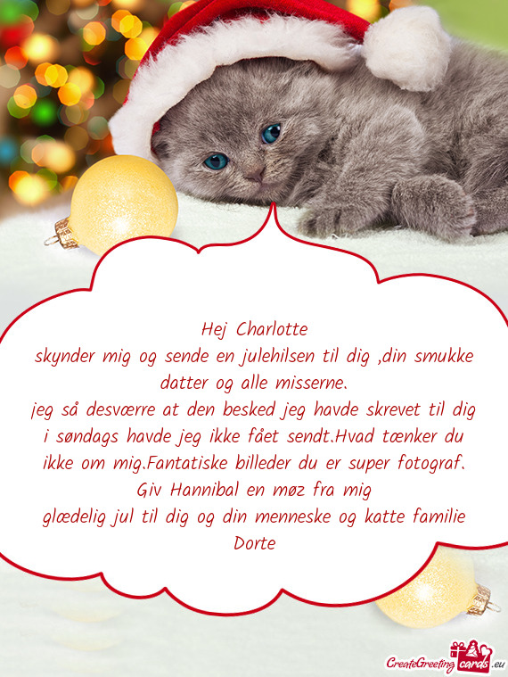 Hej Charlotte