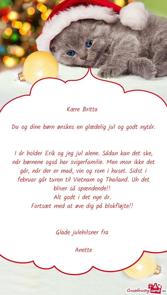 Kære Britta