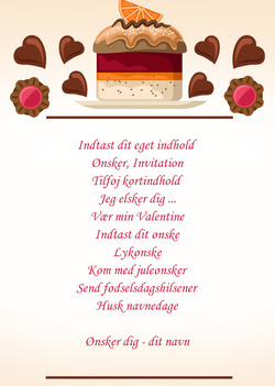 Kort med kake