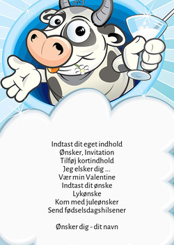 Kort med Party Cow