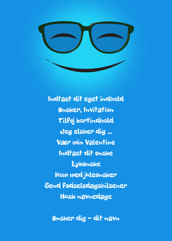 Smilende blå emoji
